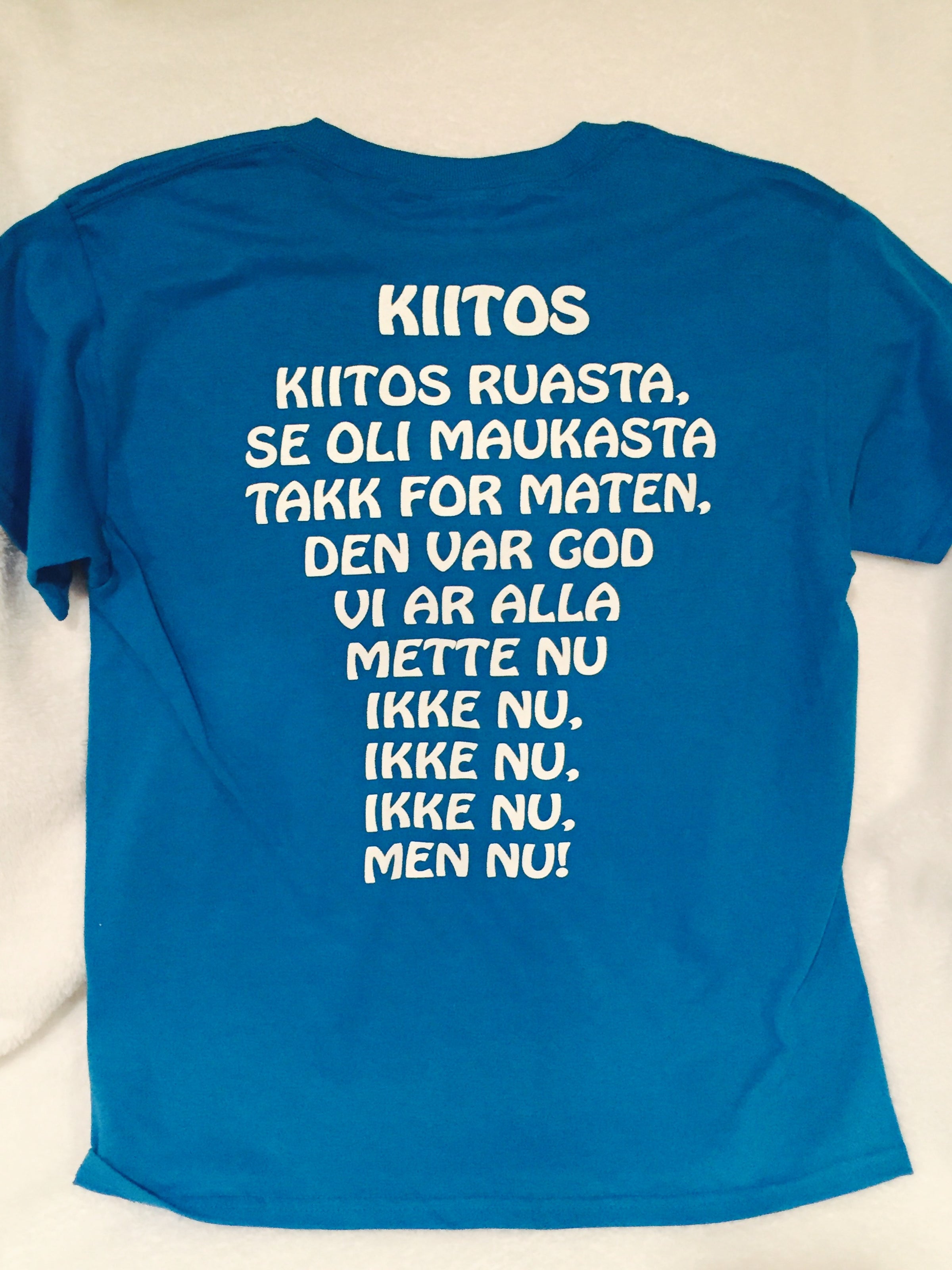 TSHIRT:Kiitos | CISV Rocky Mountain Denver Shop